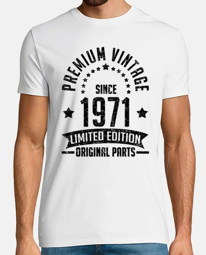 Tee-shirt cru premium depuis 1971 partie originale