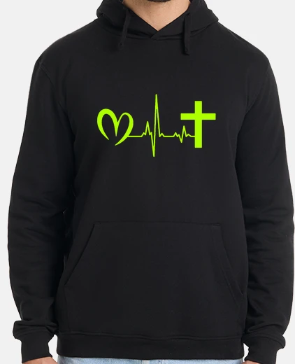 Sudadera cruz cristiana jesus amor