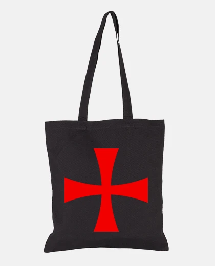 Bolsa cruz de los templarios orden de malta bolso de estudiante diario e-reader libros tote