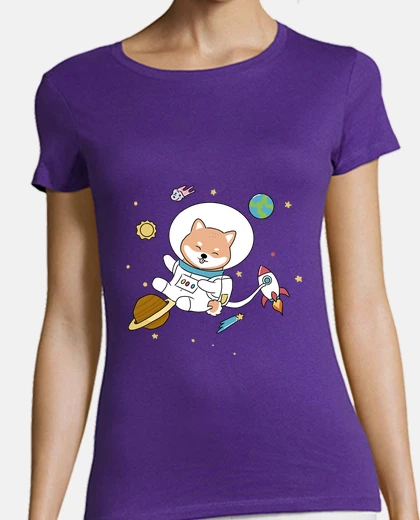 Tee-shirt crypto-monnaies - shiba inu vers la lune