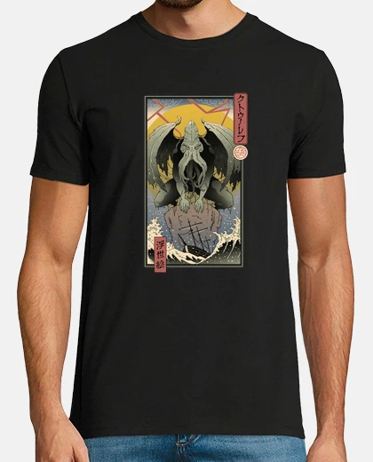 Tee-shirt cthulhu dans edo shirt mens