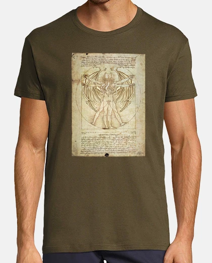 T-shirt cthulhu vitruvio (ragazzi)
