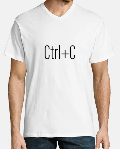 Tee-shirt ctrl c - geek de la famille