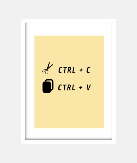 Cuadro Cuadro Amarillo Control C Control V