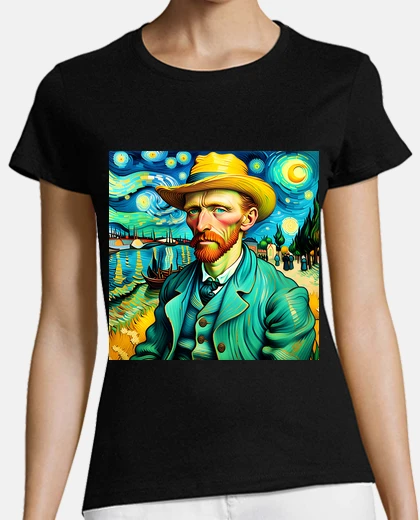 Playera Cuadro Van Gogh Noche Estrellada