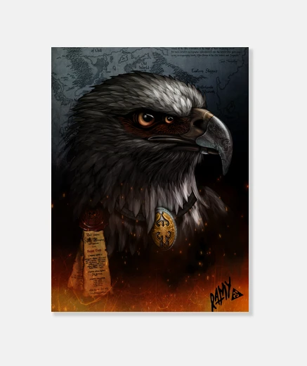Lienzo Cuadro Warhammer Hipogrifo