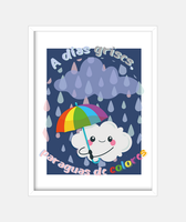 Paraguas niño o niña personalizado con nombre -Love The Colours