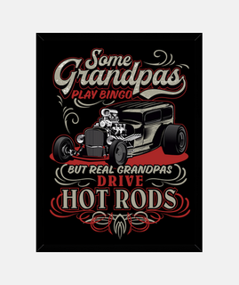 Cuadro Retro Regalo Para Abuelos Rockeros Vintage Hotrod USA Rock and Roll