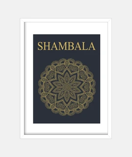 Cuadro Shambala dorado
