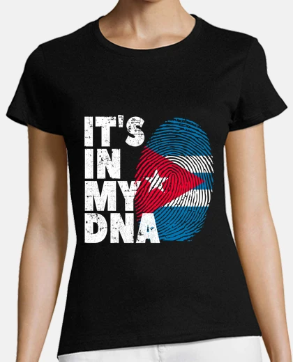 Playera Cuba bandera cubana está en mi adn