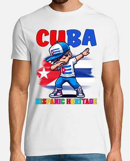 Tee-shirt Cuba dabbing kid enfants d39origine his