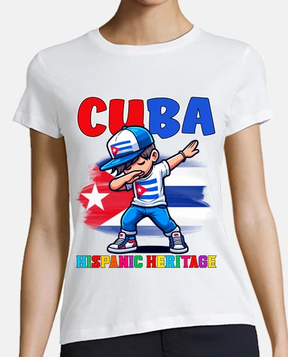 Tee-shirt Cuba dabbing kid enfants d39origine his
