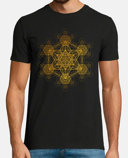 Tee-shirt cube d39or de métatrons semblables à lu