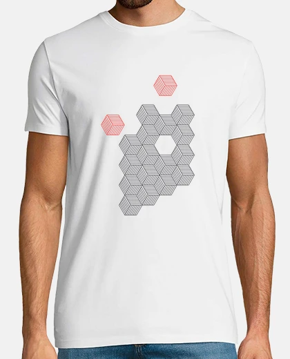 Tee-shirt cubes abstraits