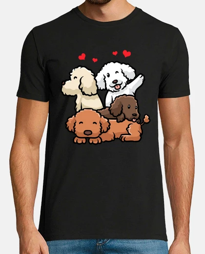 T-shirt cuccioli di barboncino