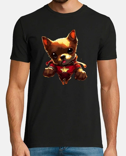 T-shirt cucciolo di cane supereroe
