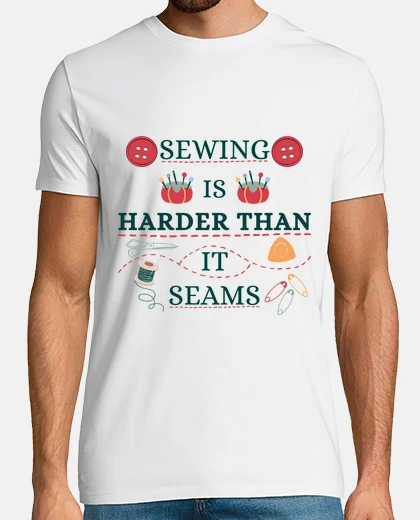 T-shirt Cucire è più difficile di che are 