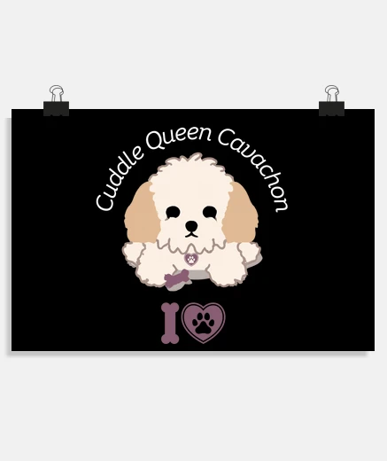 Poster Cuddle Queen Cavachon