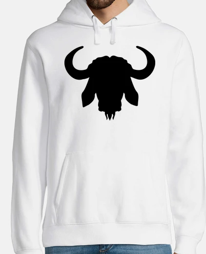 Sudadera cuernos de cabeza de búfalo