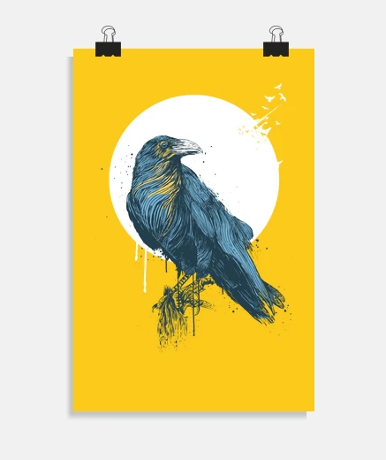 Póster cuervo azul ii