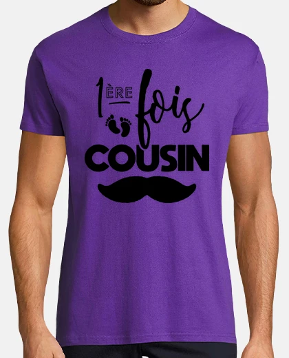 T-shirt cugino per la prima volta