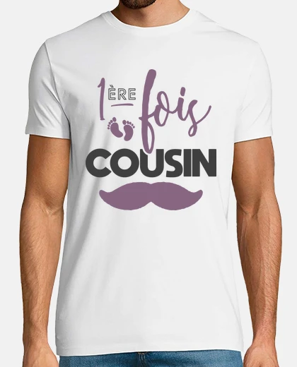 T-shirt cugino per la prima volta