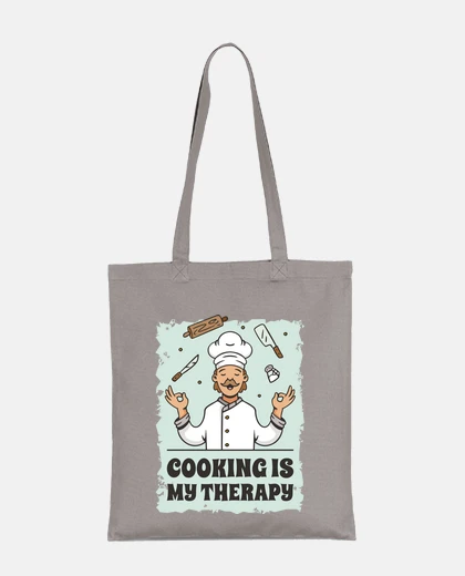 Sac cuisinier c est ma thérapie humour chef sac à main fourre-tout 