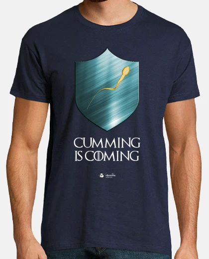 Tee-shirt cumming est à coming (milieux sombres)