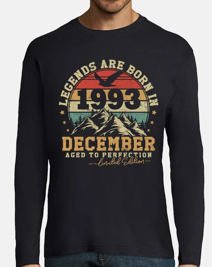 Camiseta Cumpleaños vintage de diciembre de 1993