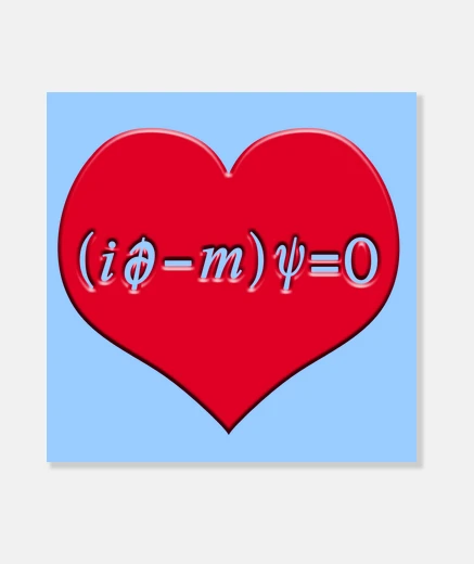 Stampa cuore dell39equazione di dirac