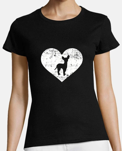 T-shirt cuore di chihuahua