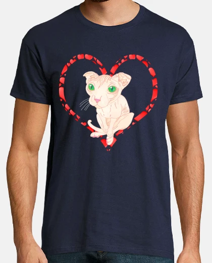 T-shirt cuore di gattoto levkoy uteschioo
