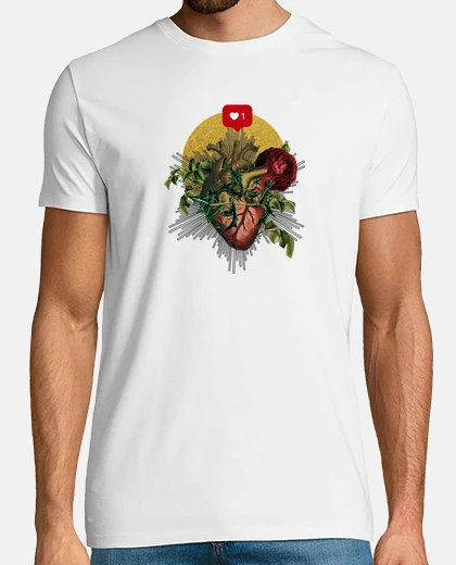 T-shirt cuore di spine