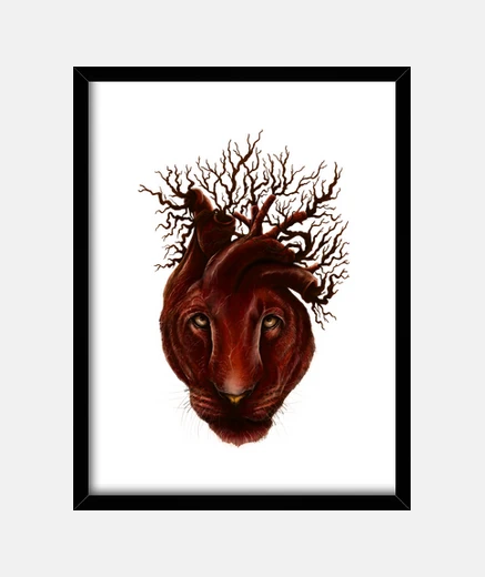 Quadro cuore leonessa