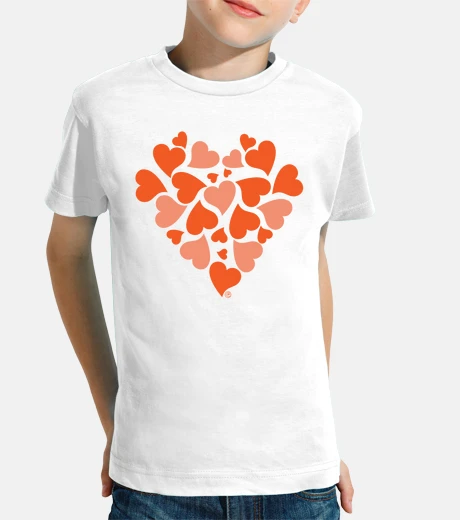 Abbigliamento cuori arancioni