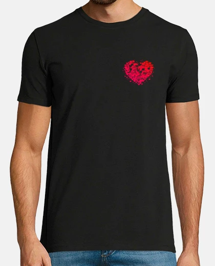 T-shirt cuori innamorati amore cuore matrimonio logo tascabile marchio