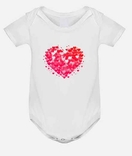 Abbigliamento cuori innamorati body da matrimonio con cuore amore tutina per bebè