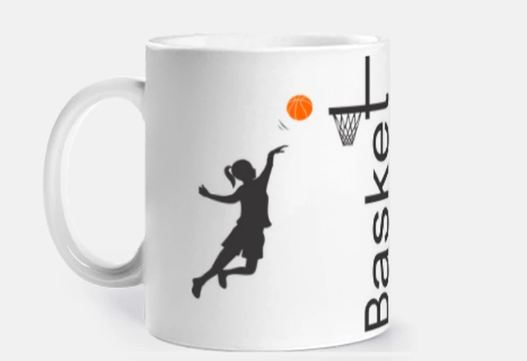 Cup cup basket girl