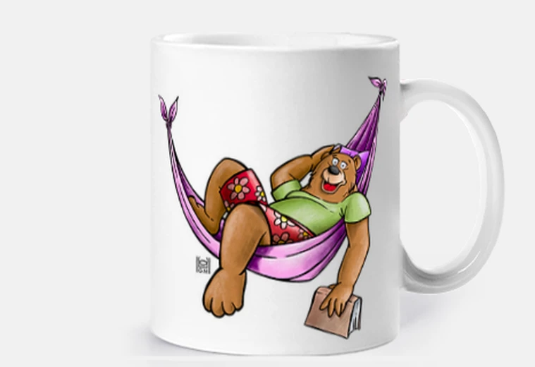 Cup cup. bear in hammock 01