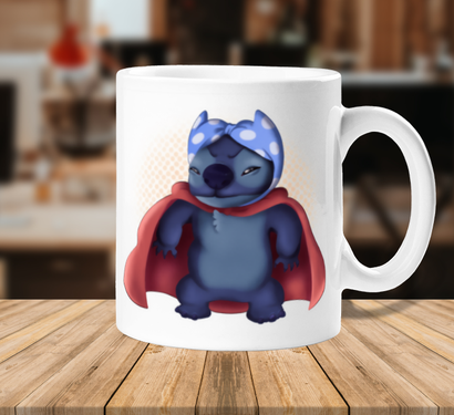Cup stitch batman - disney - lilo and stitch