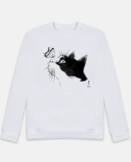 Hoodie curious cat