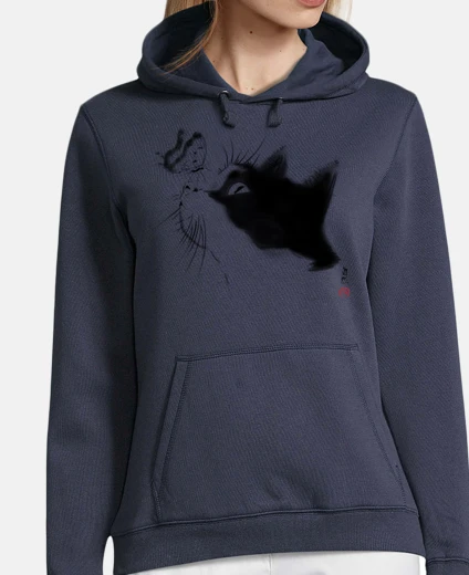 Hoodie curious cat