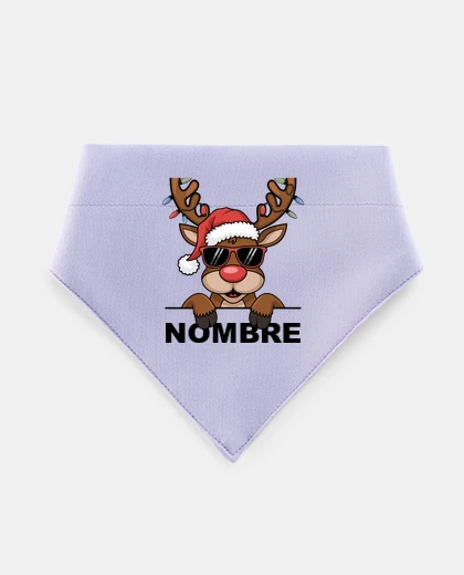 Mascotas custom name christmas reindeer