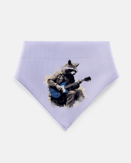 Mascotas customizable guitarist raccoon