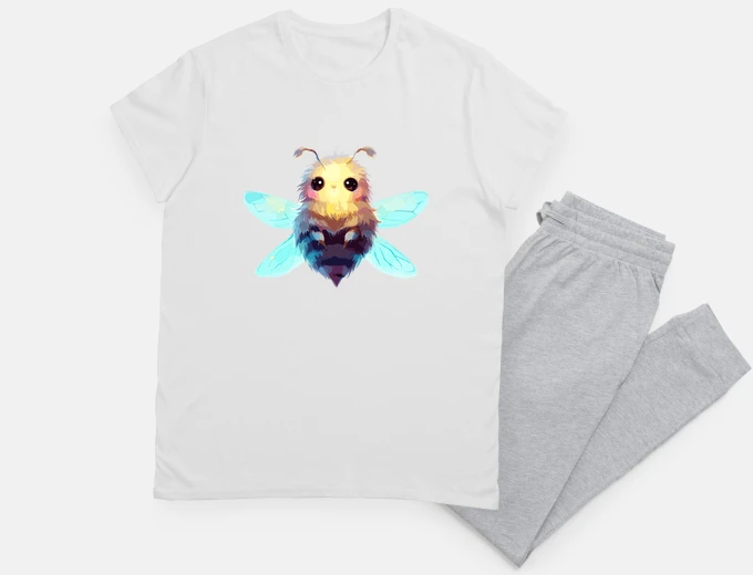 Pajama Cute Cartoon Bee digital