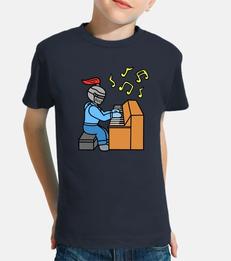 Ropa cute cartoon knight playing piano