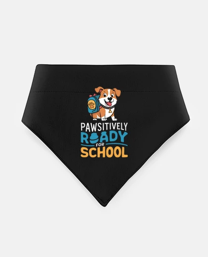 Mascotas Cute Dog Ready for back to school