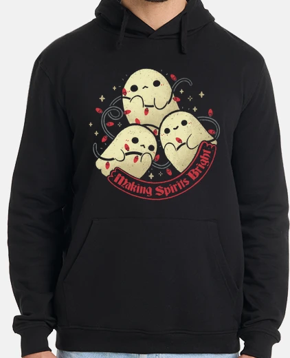 Sudadera cute ghosts making spirits bright