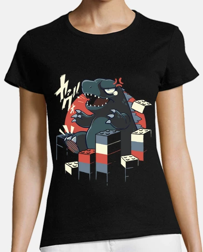 Playera Cute Godzilla - Brick pain - Legozilla
