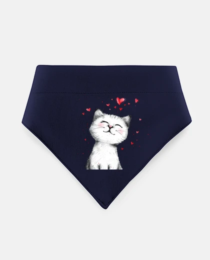 Mascotas cute kitten with kawaii hearts